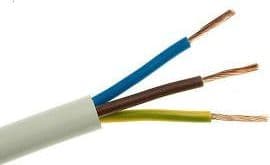 Elektrokabel OMY 3x1 300/300V svart elektrisk kabel