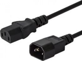 IEC computer power extension cable: C14-C13, 1.2m, multipack of 10 pcs, CL-99