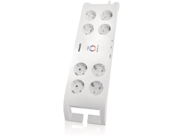 Philips Overspenningsvern til hjemmeelektronikk SPN3080B/10, 900 J, 8 AC-utganger, Hvit, 2 m, 721,5 g, 160 mm