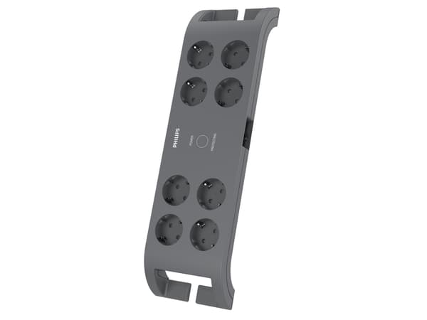 Philips Overspenningsvern til hjemmeelektronikk SPN3080B/10, 900 J, 8 AC-utganger, Hvit, 2 m, 721,5 g, 160 mm