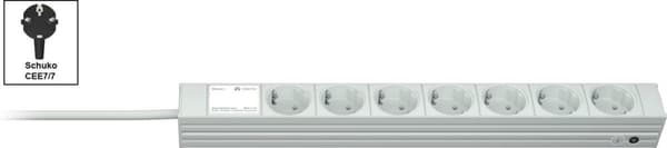 Vertiv Knürr DI-STRIP energifordeling 1U med 7 AC output(s) Hvid