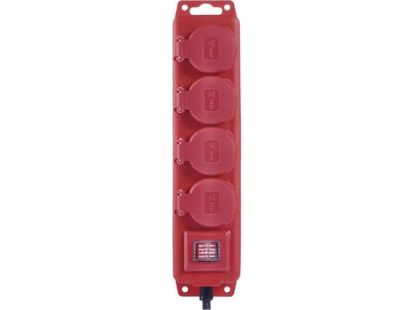 Emos P14151, 4 AC-utganger, Type E, 250 V, 3680 W, 16 A, 1,5 mm²