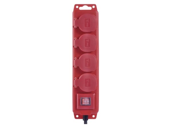 Emos P14151, 4 AC-utganger, Type E, 250 V, 3680 W, 16 A, 1,5 mm²