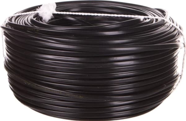 Shumee platt kabel H03VVH2-F (OMYp) 2x0,75 svart /100m/