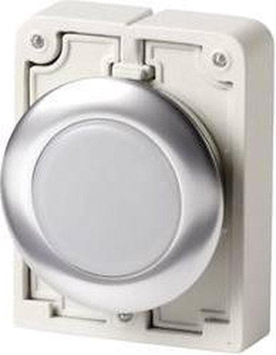 Eaton blinklys flad, rund, forkromet hvid M30C-FL-W 1 stk. (183287)