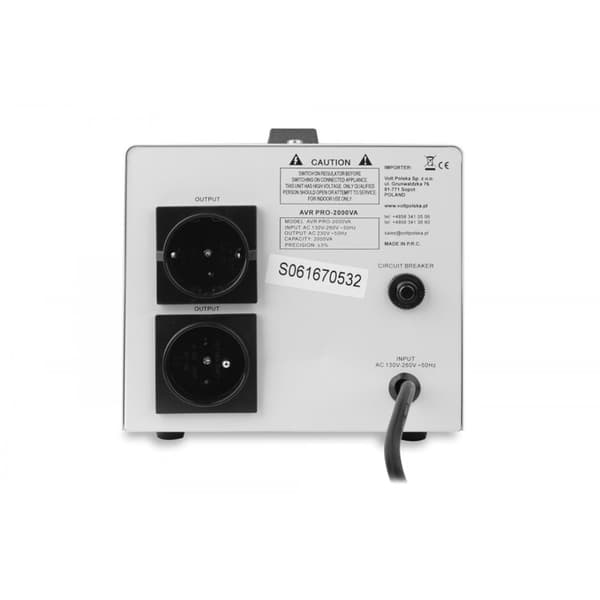 SPÆNDINGSSTABILISATOR AVR PRO 2000VA 3%
