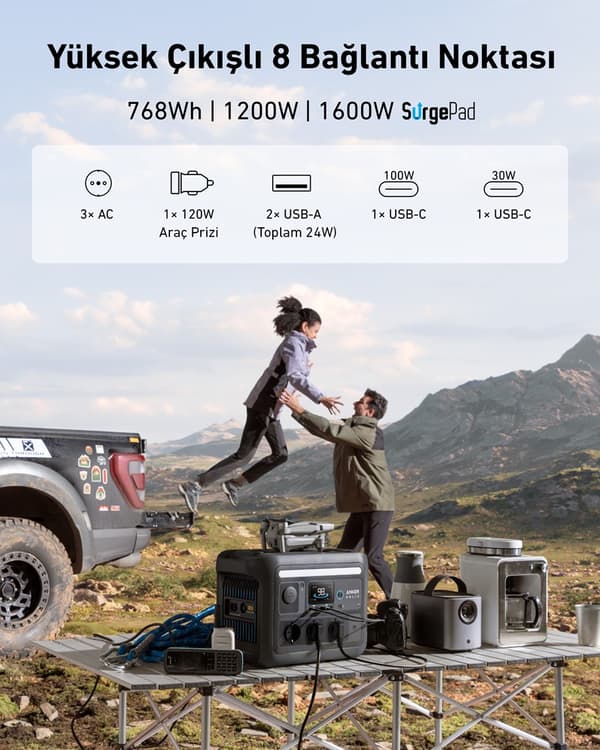 Anker Solix C800X kannettava virtalähde 8 1200 W
