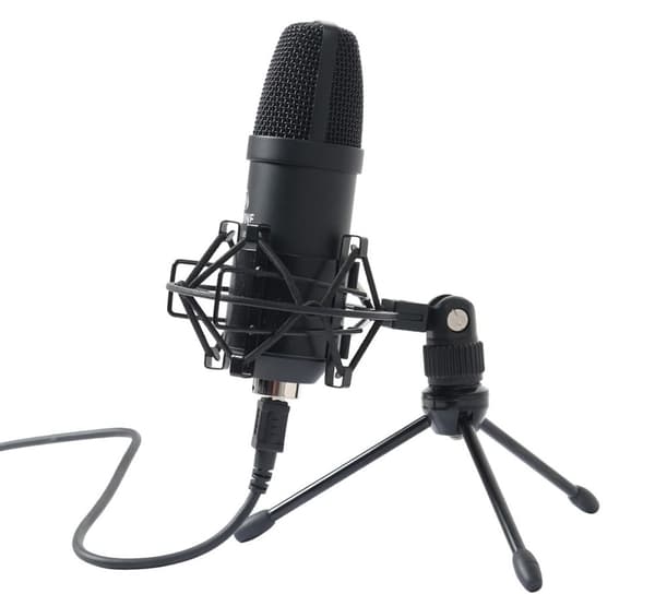 Devine Gamer ja Podcaster USB mikrofoni, musta