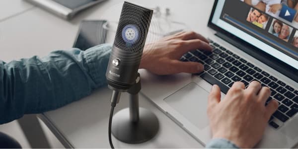 Fifine x DELE K670B USB kondensaattorimikrofoni, Black edition