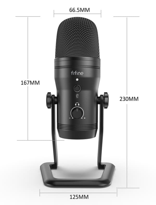 Fifine x DELE K690 USB Studio Multipolært mønster mikrofon