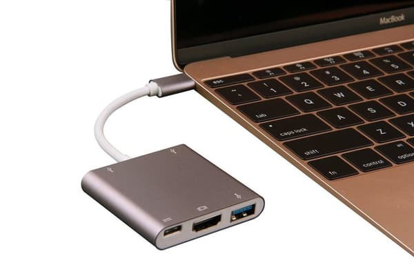 INF USB-C Multiport-adapter til USB, USB-C (USB PD), 4K HDMI-kompatibel