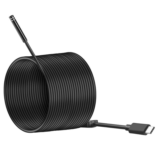 USB Type-C-tarkastuskamera 7 mm:n kennolla ja 10 metrin kaapelilla - IP67, 8 LED, Android/PC
