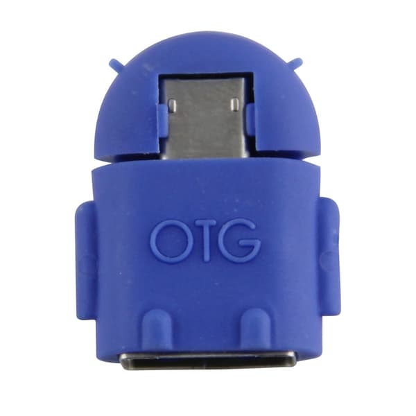OTG Adapter - USB to MicroUSB Adapter On-The-Go - Blå