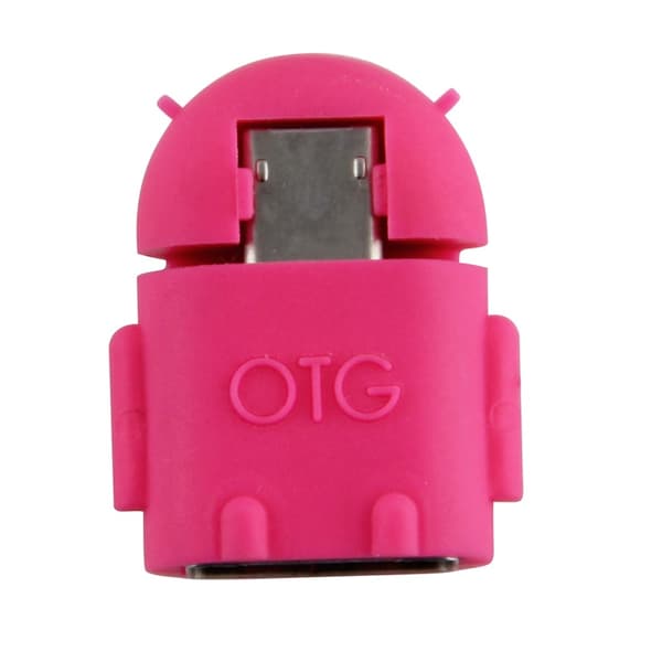 OTG Adapter - USB to MicroUSB Adapter On-The-Go - Rosa