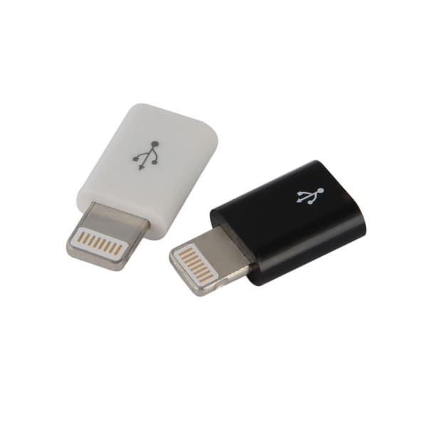 Adapterkontakt USB-Micro (hona) till Lightning (hane)