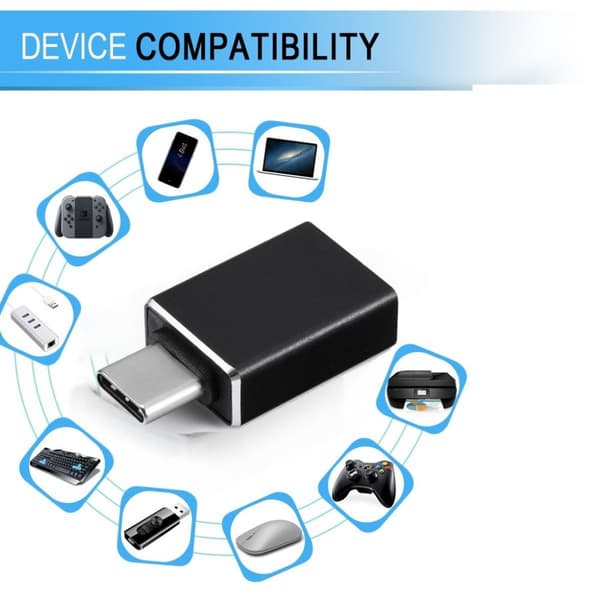 INF Adapter USB-C til USB 3.0 Sort