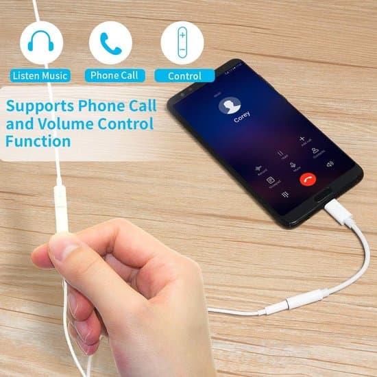 USB-C til 3,5 mm lyd med smart DAC aux til iPad Pro (2018/2020), Huawei, Samsung osv.