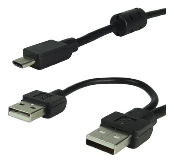 USB-A to USB-C power and touch signal cable (2.1m)