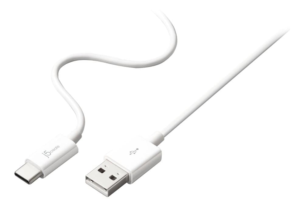 J5 Create-USB 2.0 Type-C to A Cable, White