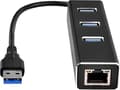 Miniatyrbild 5 av 5: SilverStone EP04 - Hubb - 3 x USB 3.1 Gen 1 + 1 x 10/100/1000 - skrivbordsmodell