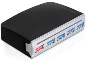 Delock 4 port USB 3.0 Hub - Hubb - 4 x SuperSpeed USB 3.0 - skrivbordsmodell