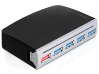 Delock 4 port USB 3.0 Hub - Hubb - 4 x SuperSpeed USB 3.0 - skrivbordsmodell