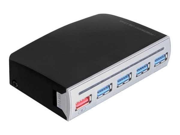 Delock 4 port USB 3.0 Hub - Hubb - 4 x SuperSpeed USB 3.0 - skrivbordsmodell