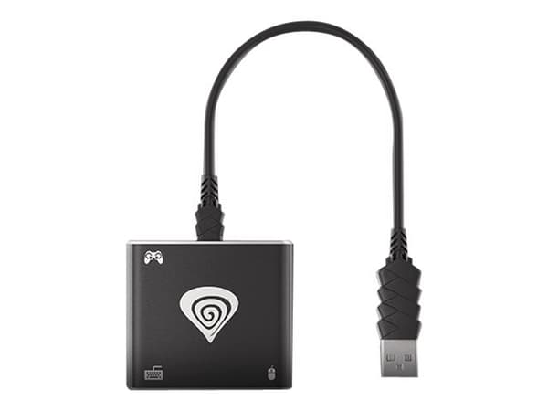 Natec Genesis TIN 200 - Adapter för tangentbord/mus - USB 2.0 - svart