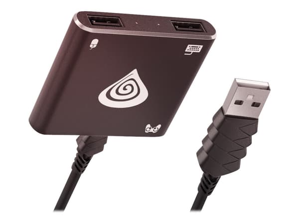 Natec Genesis TIN 200 - Adapter för tangentbord/mus - USB 2.0 - svart