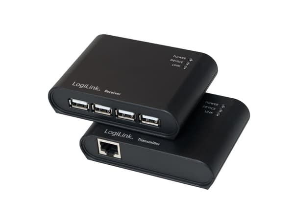 LogiLink UA0230, USB 2.0, USB 2.0, 480 Mbit/s, musta, 50 m, Taiwan, Taiwan