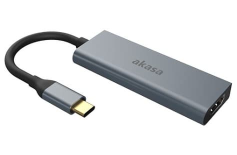 Akasa AK-CBCA19-18BK, USB 3.2 Gen 1 (3.1 Gen 1) Type-C, HDMI, USB 3.2 Gen 1 (3.1 Gen 1) Type-A, USB 3.2 Gen 1 (3.1 Gen 1) Type-C, 3840 x 2160 piksler