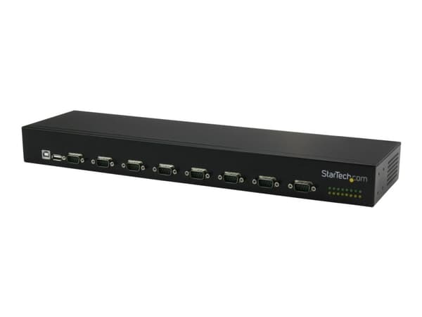 StarTech.com USB-sarjakeskitin - 8 porttia - COM-portin kiinnitys - Telineasennus ja ketjutettavuus - FTDI USB-RS232-keskitin (ICUSB23208FD) - Sarjas