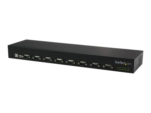 StarTech.com USB-sarjakeskitin - 8 porttia - COM-portin kiinnitys - Telineasennus ja ketjutettavuus - FTDI USB-RS232-keskitin (ICUSB23208FD) - Sarjas