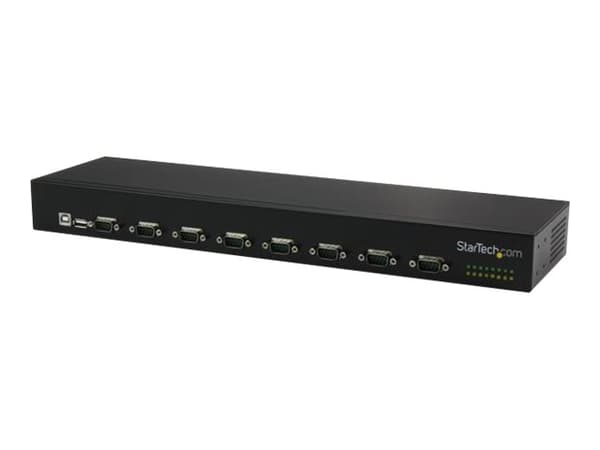StarTech.com USB to Serial Hub - 8 Port - COM Port Retention - Rack Mount and Daisy Chainable - FTDI USB to RS232 Hub (ICUSB23208FD) - Seriell adapte