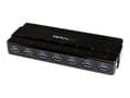 Miniatyrbild 1 av 5: StarTech.com USB 3.0-hubb med 7 portar - stationär - Hubb - 7 x SuperSpeed USB 3.0 - skrivbordsmodell - för P/N: BNDTBUSB3142, PEXUS313AC2V, PEXUSB31