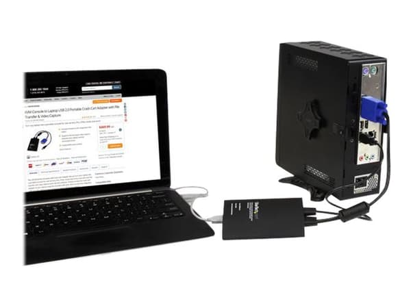 StarTech.com USB Crash Cart Adapter - File Transfer & Video - Portable Server Room Laptop to KVM Console Crash Cart (NOTECONS02) - KVM-svitsj - 1 x K