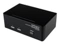 Miniatyrbilde 2 av 5: StarTech.com 2 Port KVM Switch - DVI and VGA w/ Audio and USB 2.0 Hub - Dual Monitor / Display / Screen KVM Switch - DVI VGA (SV231DDVDUA) - KVM / ly