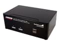 Miniatyrbilde 1 av 5: StarTech.com 2 Port KVM Switch - DVI and VGA w/ Audio and USB 2.0 Hub - Dual Monitor / Display / Screen KVM Switch - DVI VGA (SV231DDVDUA) - KVM / ly