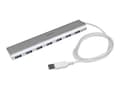 Miniatyrbild 4 av 5: StarTech.com Kompakt USB 3.0-hubb med 7 portar och inbyggd kabel