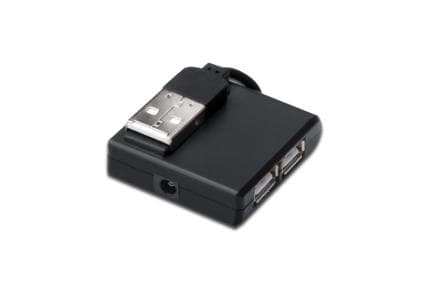DIGITUS DA-70217 - Hubb - 4 x USB 2.0 - skrivbordsmodell