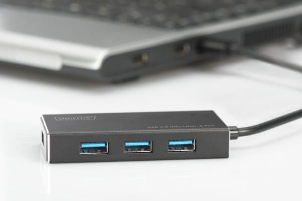 DIGITUS DA-70240 - Hubb - 4 x SuperSpeed USB 3.0 - skrivbordsmodell
