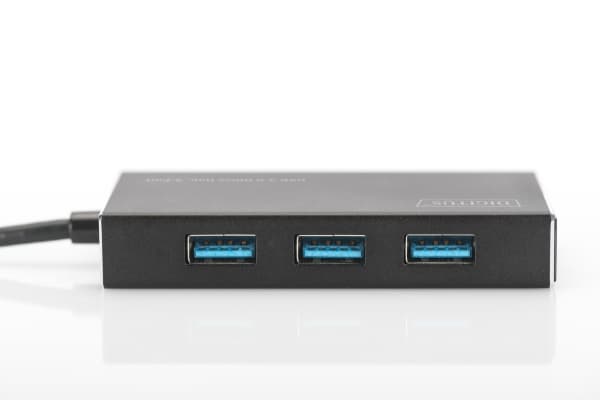 DIGITUS DA-70240 - Hubb - 4 x SuperSpeed USB 3.0 - skrivbordsmodell