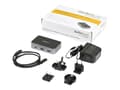 Pikkukuva 1 / 5: StarTech.com 3 portin USB C 3.1 Gen 2 -keskitin Ethernet-sovittimella, 10 Gbps USB Type C - 2x USB-A &amp; 1x USB-C-porttiin, USB-keskitin BC 1.2-puh