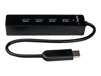 StarTech.com ST4300PBU3 gränssnittshubbar USB 3.2 Gen 1 (3.1 Gen 1) Type-A 5000 Mbit/s Svart