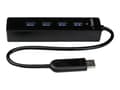 Miniatyrbild 5 av 5: StarTech.com ST4300PBU3 gränssnittshubbar USB 3.2 Gen 1 (3.1 Gen 1) Type-A 5000 Mbit/s Svart