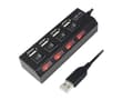Miniatyrbilde 3 av 5: LogiLink USB 2.0 Hub 4-Port - Hub - 4 x USB 2.0 - stasjonær
