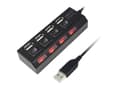 Miniatyrbilde 4 av 5: LogiLink USB 2.0 Hub 4-Port - Hub - 4 x USB 2.0 - stasjonær