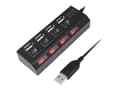 Miniatyrbilde 1 av 5: LogiLink USB 2.0 Hub 4-Port - Hub - 4 x USB 2.0 - stasjonær