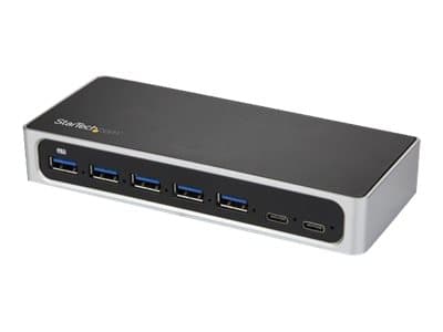 Hub USB-C à 7 ports avec alimentation externe - USB Type-C vers 5x USB A et 2x USB-C - USB 3.0 - 5Gbps Hub USB-C à 7 ports avec alimentation externe - USB Type-C vers 5x USB A et 2x USB-C - USB 3.0 - 5Gbps