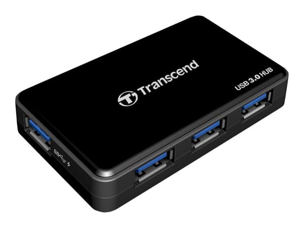 Transcend HUB3 - Hubb - 4 x SuperSpeed USB 3.0 - skrivbordsmodell - för Intel Next Unit of Computing 11 Essential Kit - NUC11ATKPE
